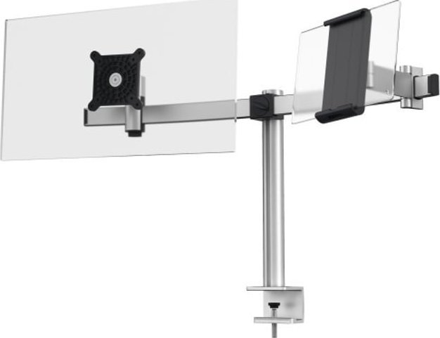 Krah i dyfishtë për monitor dhe tablet Durable Mount Pro, 21" 27", VESA 75 100, i zi