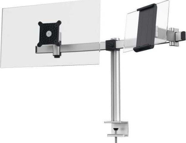 Krah i dyfishtë për monitor dhe tablet Durable Mount Pro, 21" 27", VESA 75 100, i zi