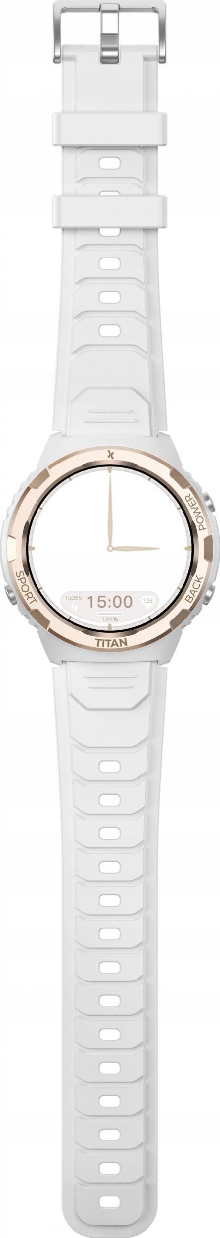 Ora inteligjente Maxcom FW100 Valkiria, 1.3" AMOLED, IP69, e bardhë