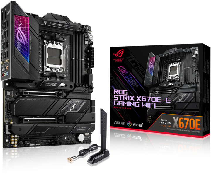 Pllakë amë ASUS ROG STRIX X670E-E GAMING WIFI - AMD X670