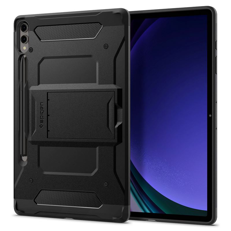 Mbrojtëse për tablet Samsung Galaxy Tab S9+ Spigen Tough Armor Pro, e zezë