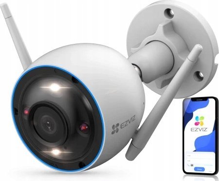 Kamerë Wi-Fi EZVIZ H3c 3K, rezolucion 3K, për jashtë dhe brenda, e bardhë