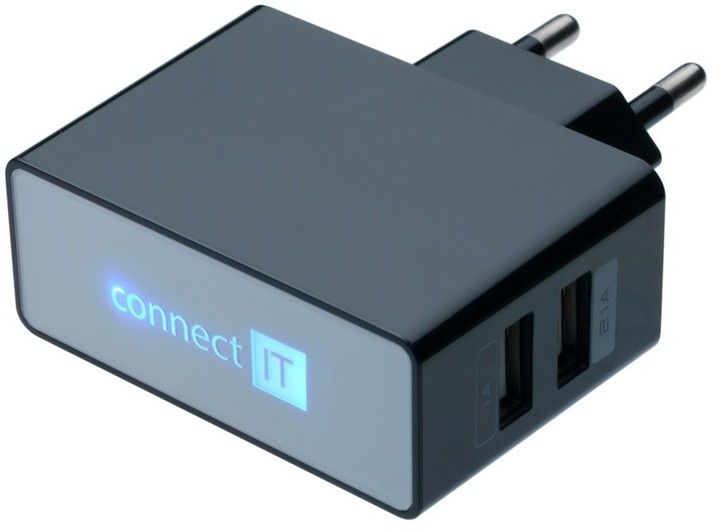 Karikues CONNECT IT CI-153 për telefon, i zi
