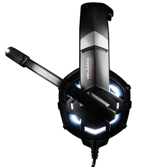 Kufje Modecom VOLCANO MC-849 SHIELD 2, 3.5mm, 2m, të zeza