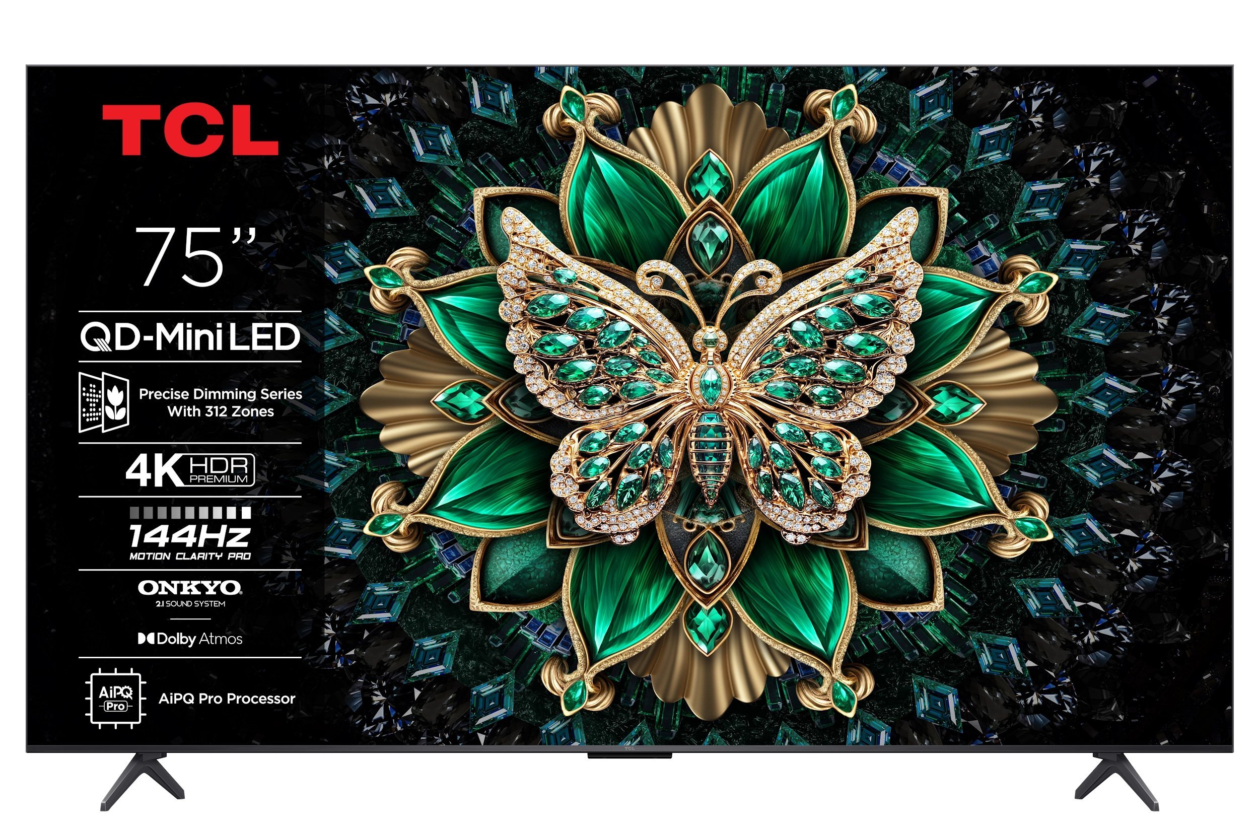 Televizor Mini LED TCL 75C6K, 75", 4K, Smart Google TV