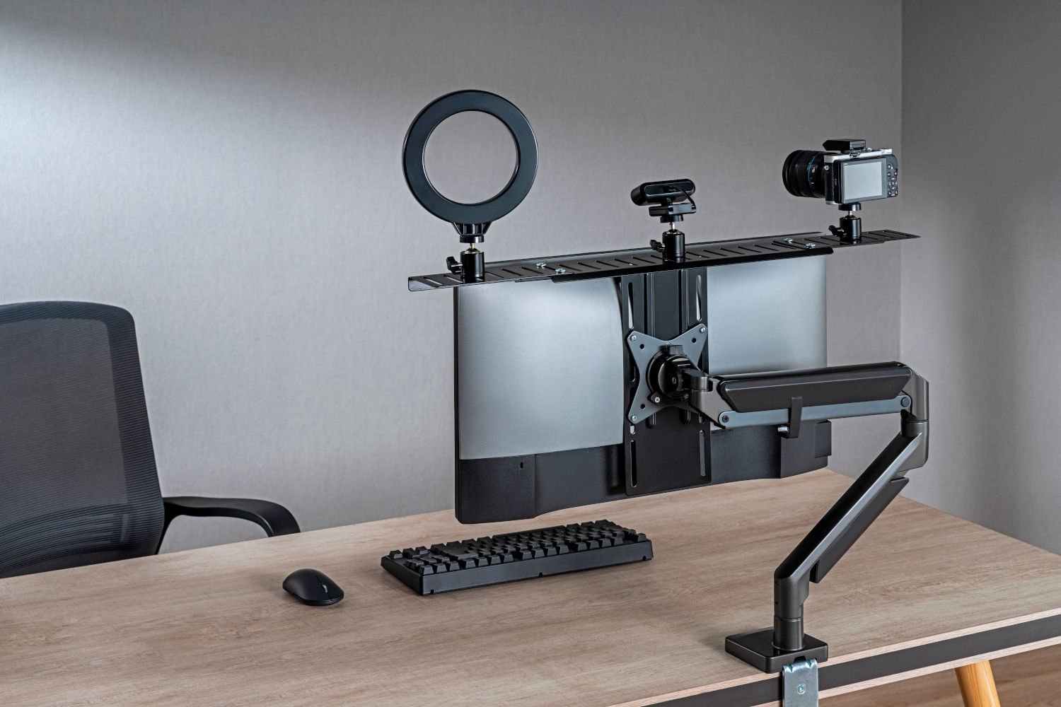 Mbajtëse çeliku Mozos VS1-L, kapacitet 3 kg, e zezë