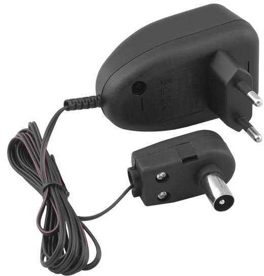 Напојување Lech URZ1308LX, 12V, за сателитски антени, црно