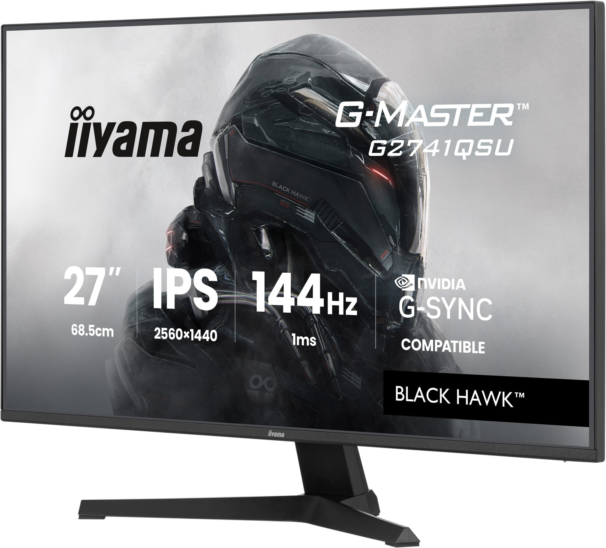 Monitor gaming Iiyama G-MASTER G2741QSU-B1, 27", QHD 144Hz, i zi