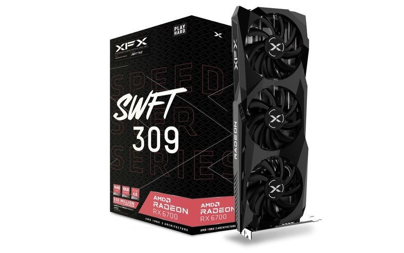Kartë grafike XFX AMD Radeon RX 6700, 10 GB GDDR6, RX-67XLKWFDV