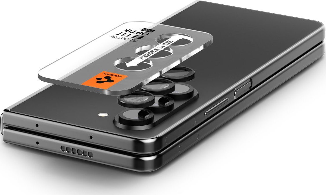 Заштитно стакло за камера Spigen Optik Pro, 2 парчиња, за Samsung Galaxy Z Fold5, црно