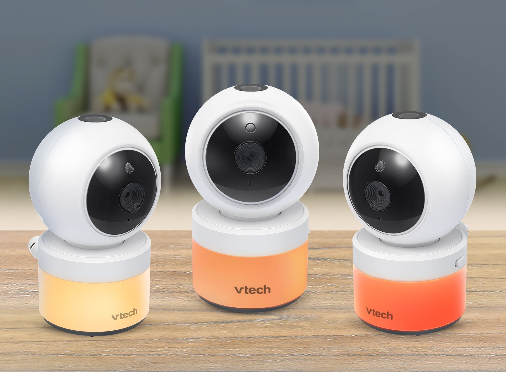 Monitor bebi VTech VM5463, ekran 5", dritë nate me projeksion, i bardhë