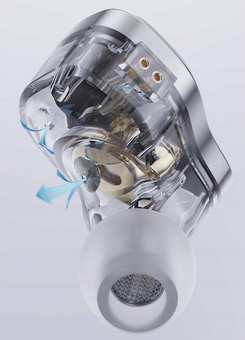 Kufje in ear FiiO JadeAudio JD1, HiFi, me mikrofon, argjendi