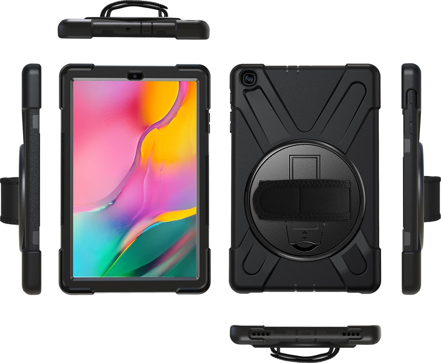 Навлака за таблет eStuff Samsung Galaxy Tab A 10.1, модел 2019, тип капак, црна