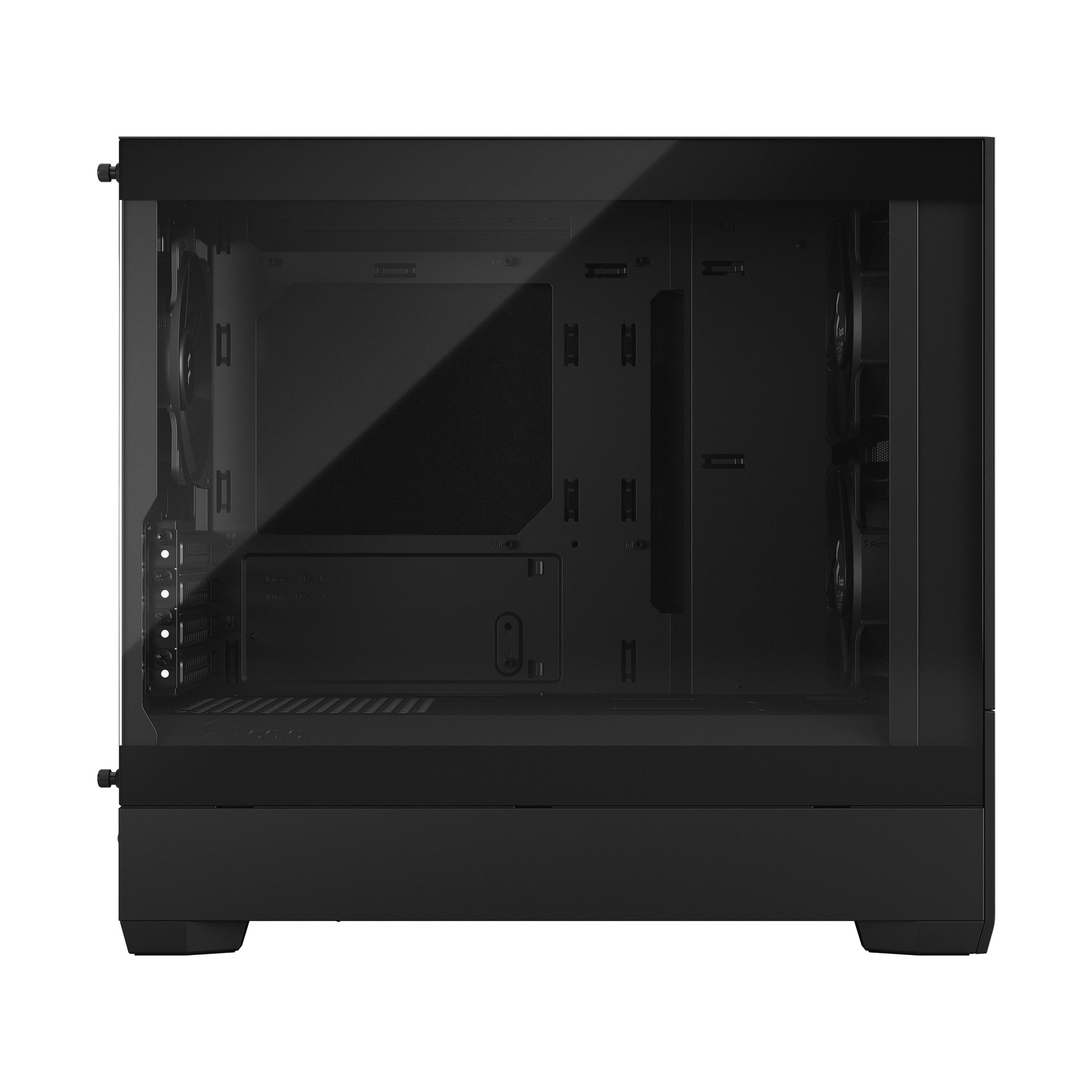 Kasë Fractal Design Pop Mini Silent Black TG Clear Tint, Micro Tower, e zezë