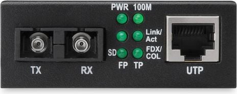 Konvertues media Digitus DN-82021-1, Fast Ethernet 10/100Mbps, RJ45 në SC single mode
