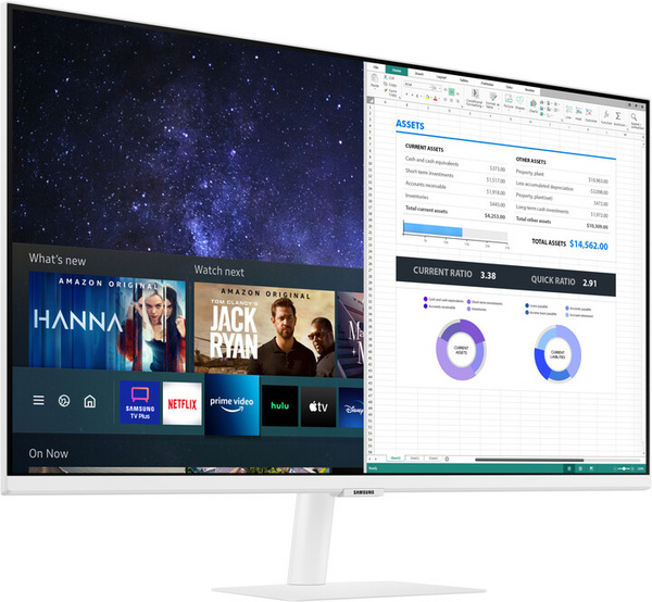Monitor Samsung M5 Smart, LS32AM501NUXEN, 32", 1920 x 1080, i bardhë