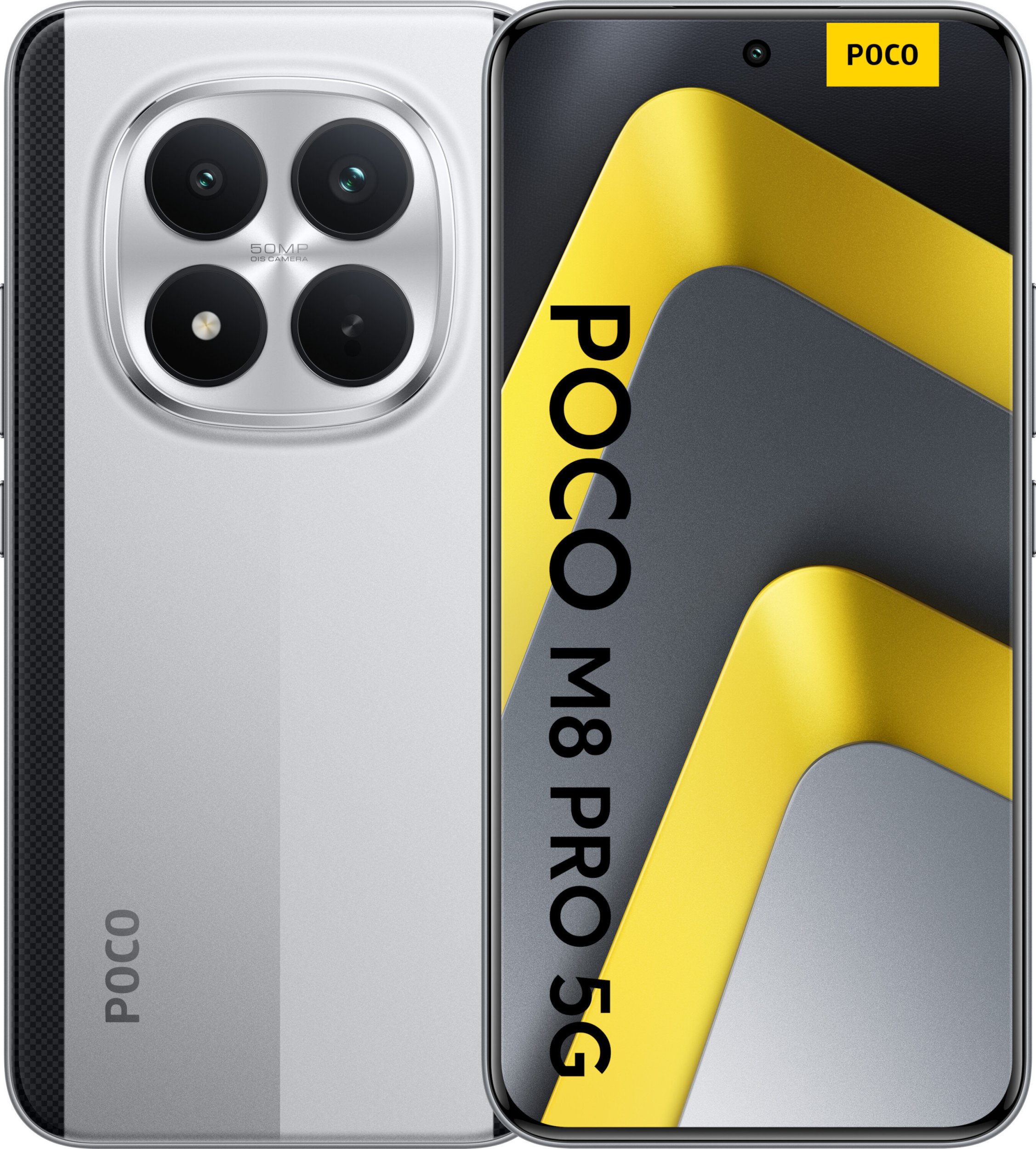 Telefoni Xiaomi Poco M8 Pro 5G, 256GB, 8GB RAM, argjendtë