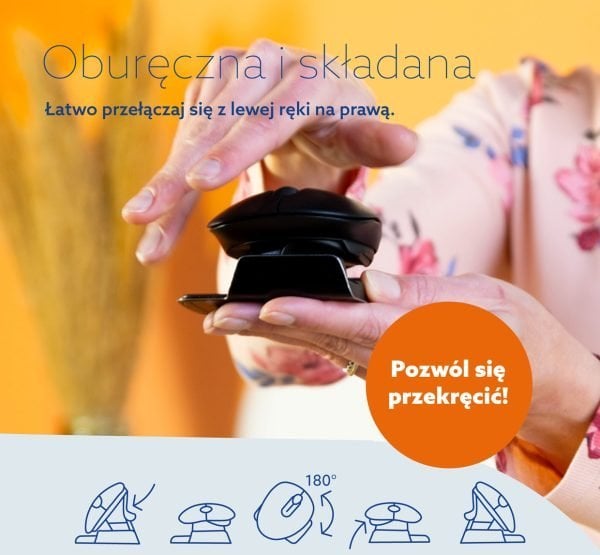 Maus ergonomik R-Go Tools R-Go Twister, Bluetooth dhe me kabllo, i palosshëm, për të dy duart