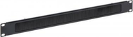 Панел за кабинети рек ДЕЛТА A19-PK, 19\", со четки за кабли, црн