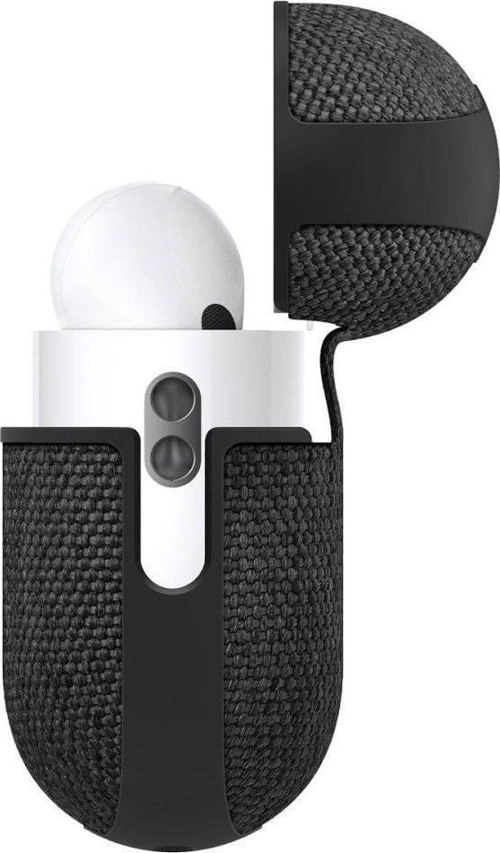 Etui për kufje Spigen Urban Fit për Apple AirPods Pro 1 2, me karabinë, e zezë