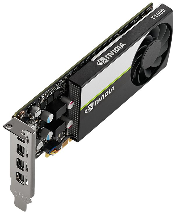 Kartelë grafike PNY NVIDIA T1000, 4GB GDDR6, e zezë 