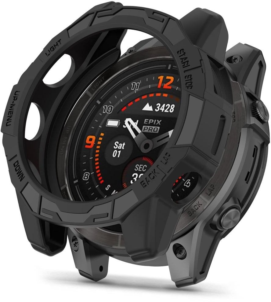 Mbrojtëse smartwatch Tech-Protect Defense Air, për Garmin Fenix 7X 7X Pro, TPU, e zezë