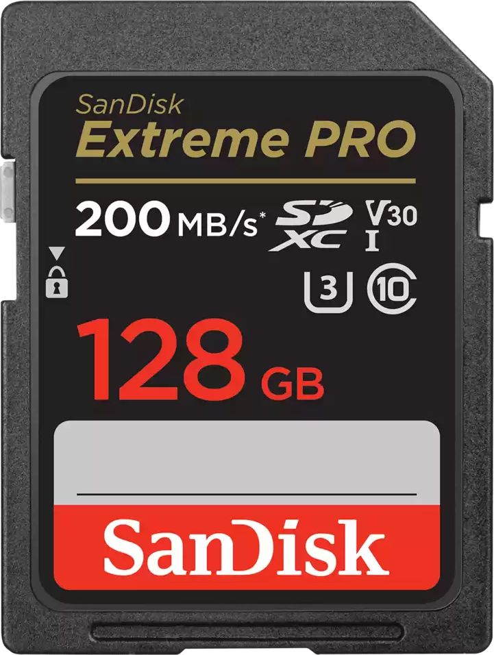 Kartë memorie SanDisk Extreme PRO SDXC, 128GB, Class 10 UHS I U3 V30