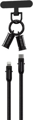Kabllo Devia Universal Lanyard 2 in 1, USB C Lightning, 1.2m 27W, i zi