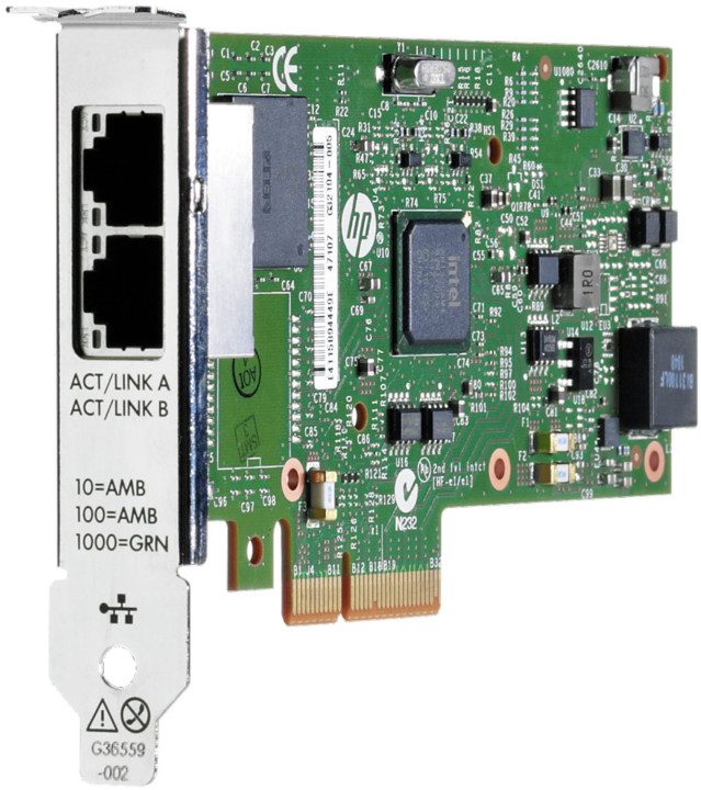 Мрежна картичка HPE 361T со 2 порти од 1 GbE