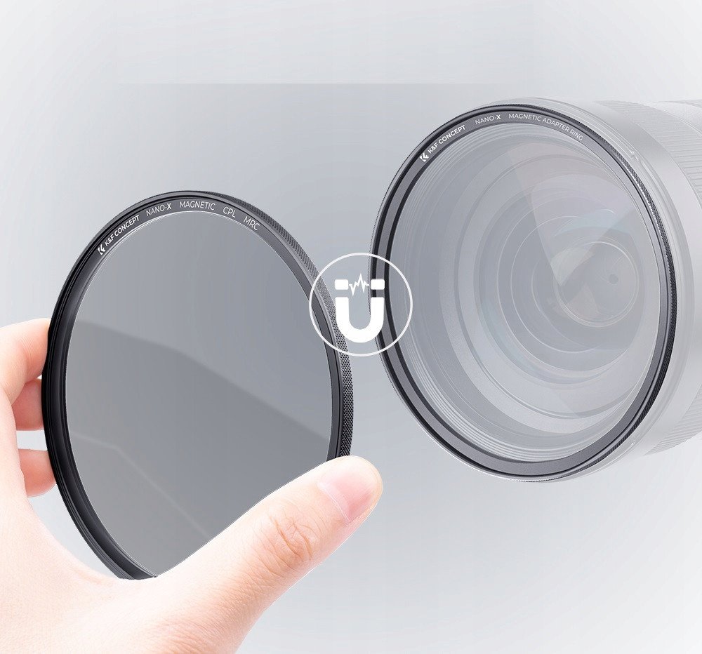 Filtër magnetik CPL K&amp;F Concept Nano X, 52mm, rezistent ndaj ujit, i zi