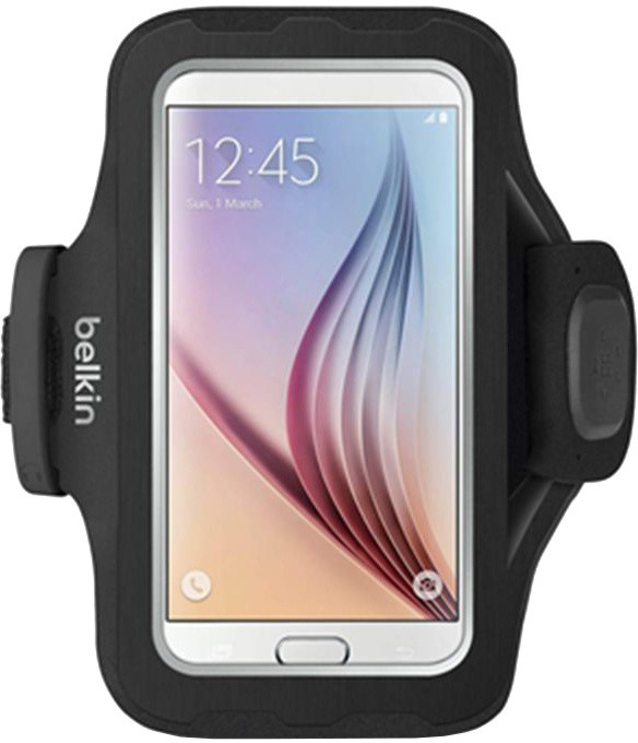 Mbështjellës sportiv Belkin Slim-Fit Plus për Galaxy S7, i zi 