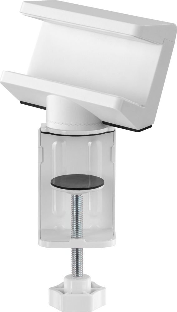 Kapëse tavoline InLine për zgarë prizash, rrotulluese, e bardhë