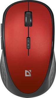 Maus Defender Hit, wireless, USB, i zi dhe i kuq