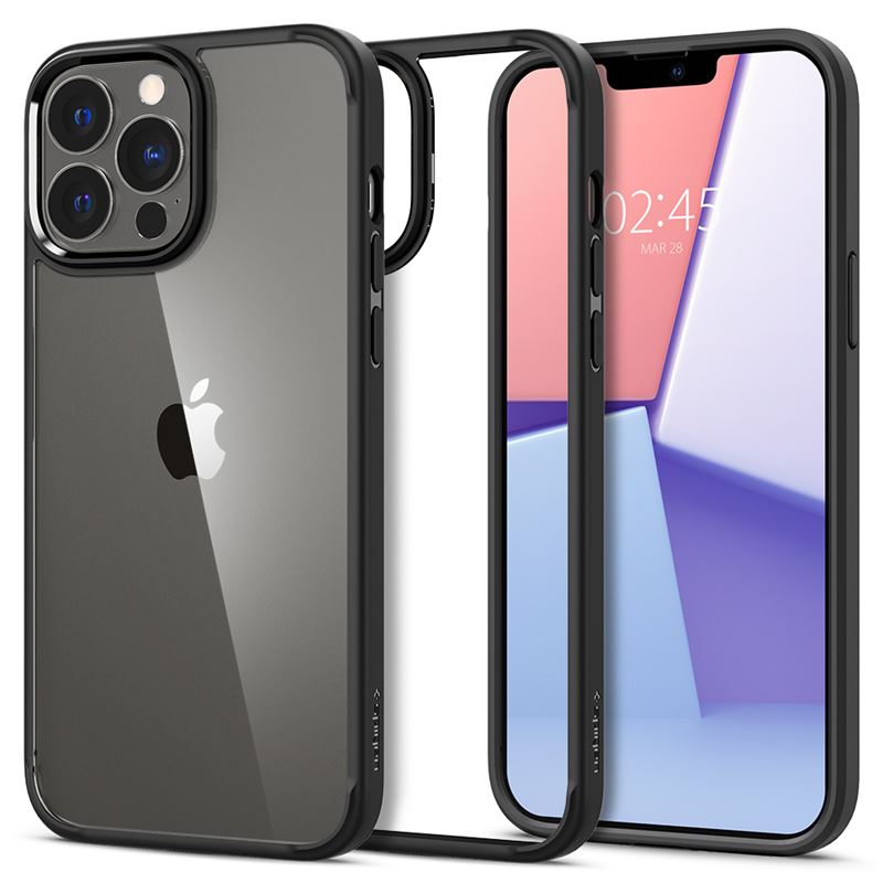 Mbështjellës për iPhone 13 Pro Max Spigen Ultra Hybrid, i zi