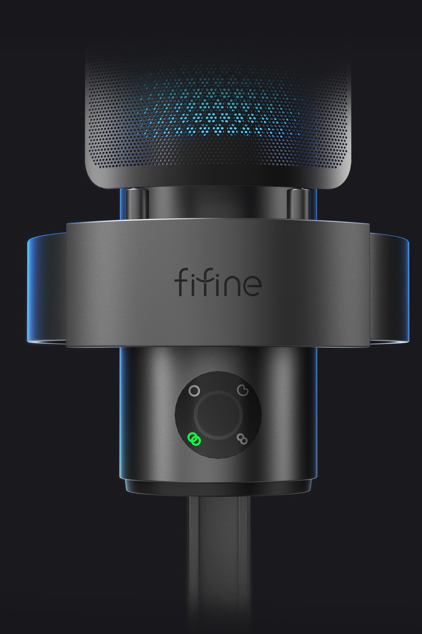 Mikrofon kondensator studio Fifine A9, USB, RGB, i zi