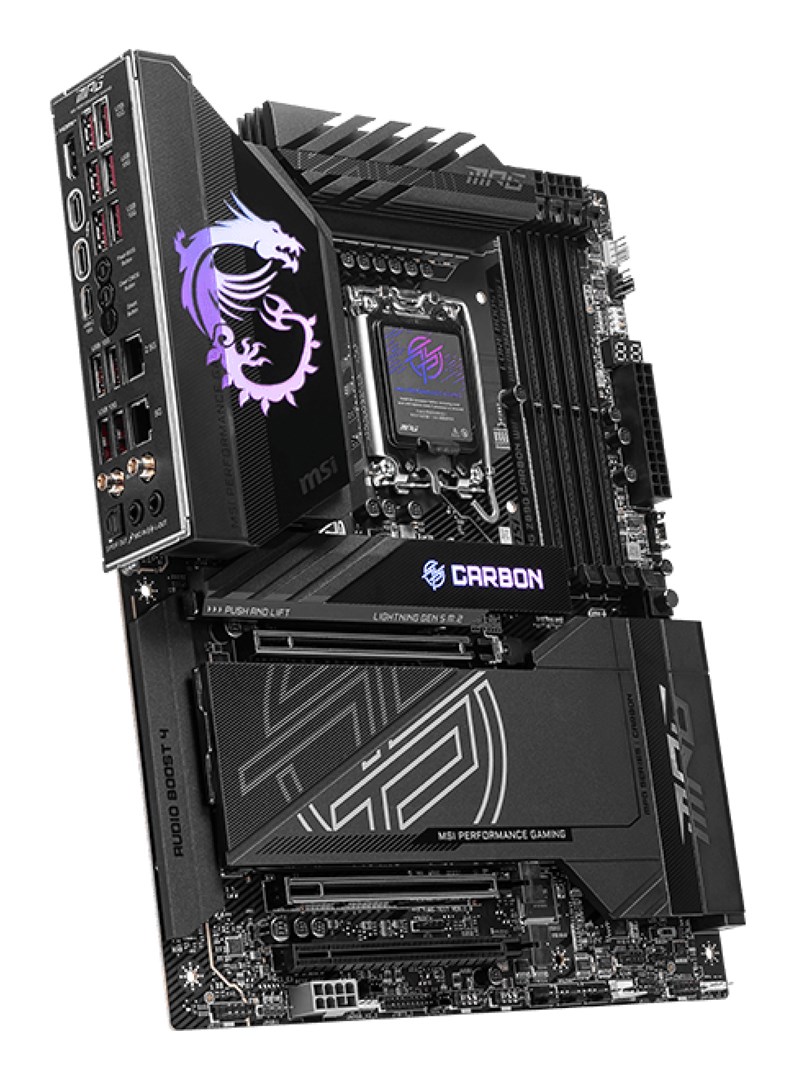 Pllakë amë MSI MPG Z890 CARBON WIFI, Intel Z890, LGA 1851, DDR5, ATX, e zezë