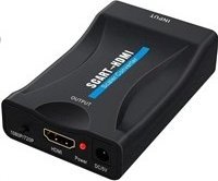 Adapter AV PremiumCord SCART në HDMI khscart02, 1080p, i zi