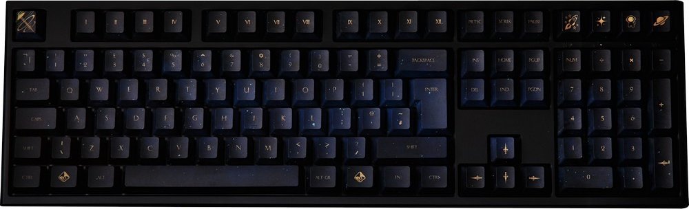 Сет капи за тастатура Traitors Infinity PBT Dye-Sub, 109 тастери, UK ISO, црно сина