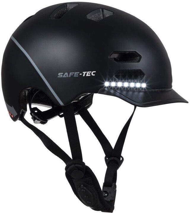 Helmetë Safe-Tec SK8, L, e zezë