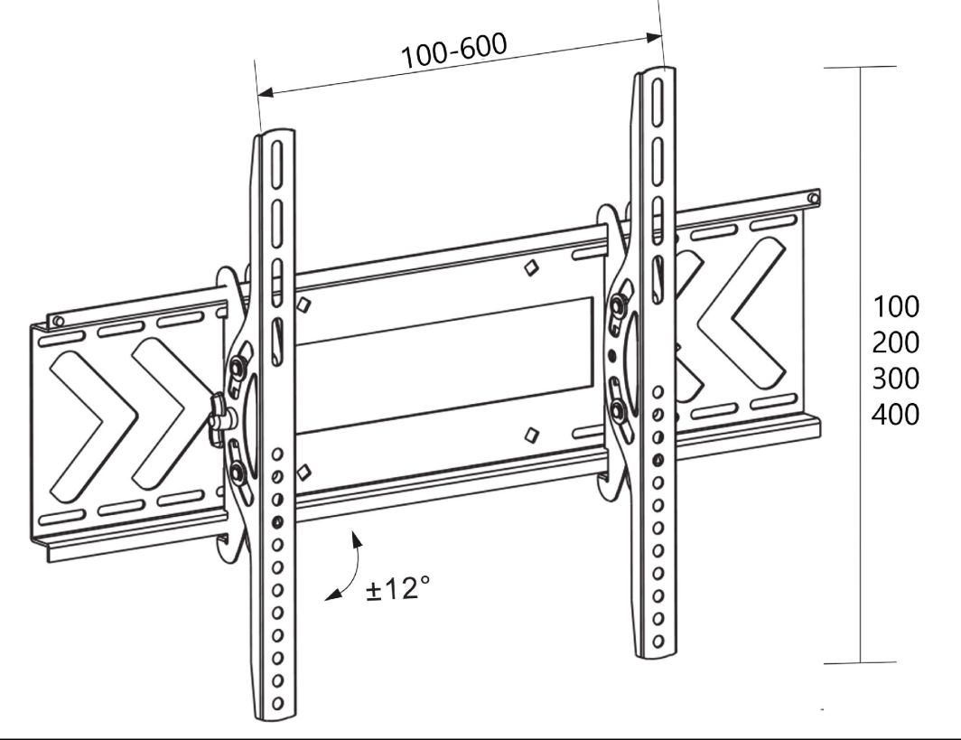 Mbajtëse muri pë ekran Libox LB-120 37'' - 70''