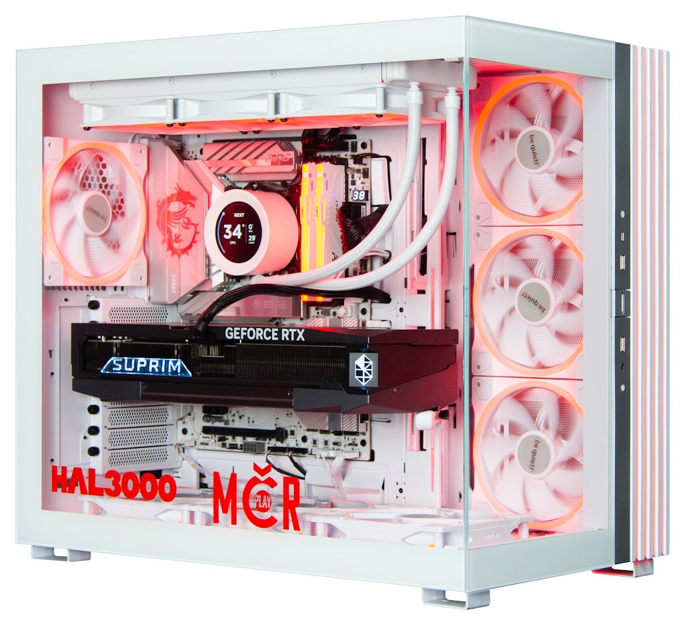 Kompjuter HAL3000 MČR 2025, Intel Core Ultra 9 285K, 64GB DDR5, RTX 5090, 4TB SSD, Windows 11 Home, i bardhë