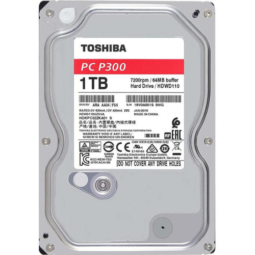Disk i brendshëm Toshiba HDD, 3.5", 1TB