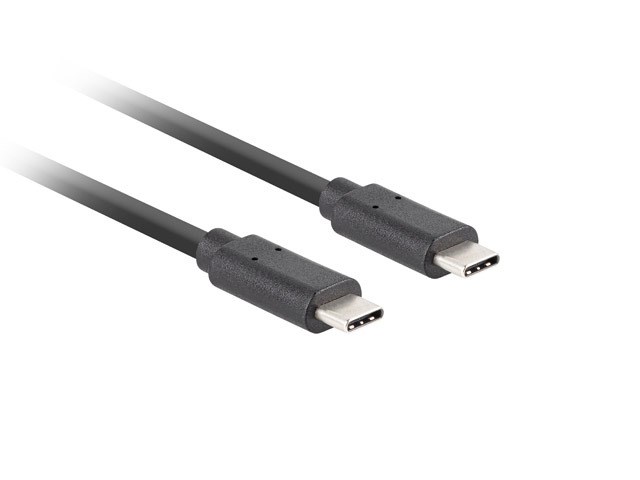 Kabllo Lanberg, USB Type-C / USB Type-C, 1 m, e zezë