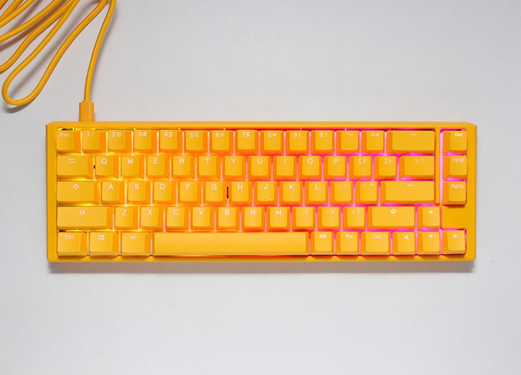Tastierë për lojëra Ducky One 3 Yellow SF, Cherry MX Silent Red, RGB LED, e verdhë