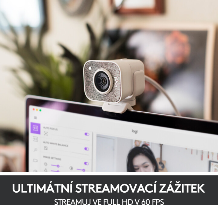 Kamerë Logitech StreamCam C980, e bardhë