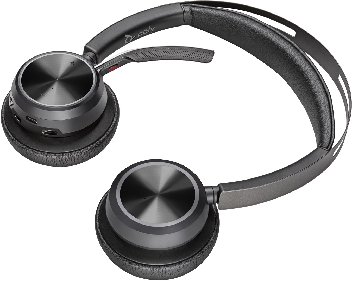 Kufje Poly Voyager Focus 2 UC, Stereo, Bluetooth, të zeza