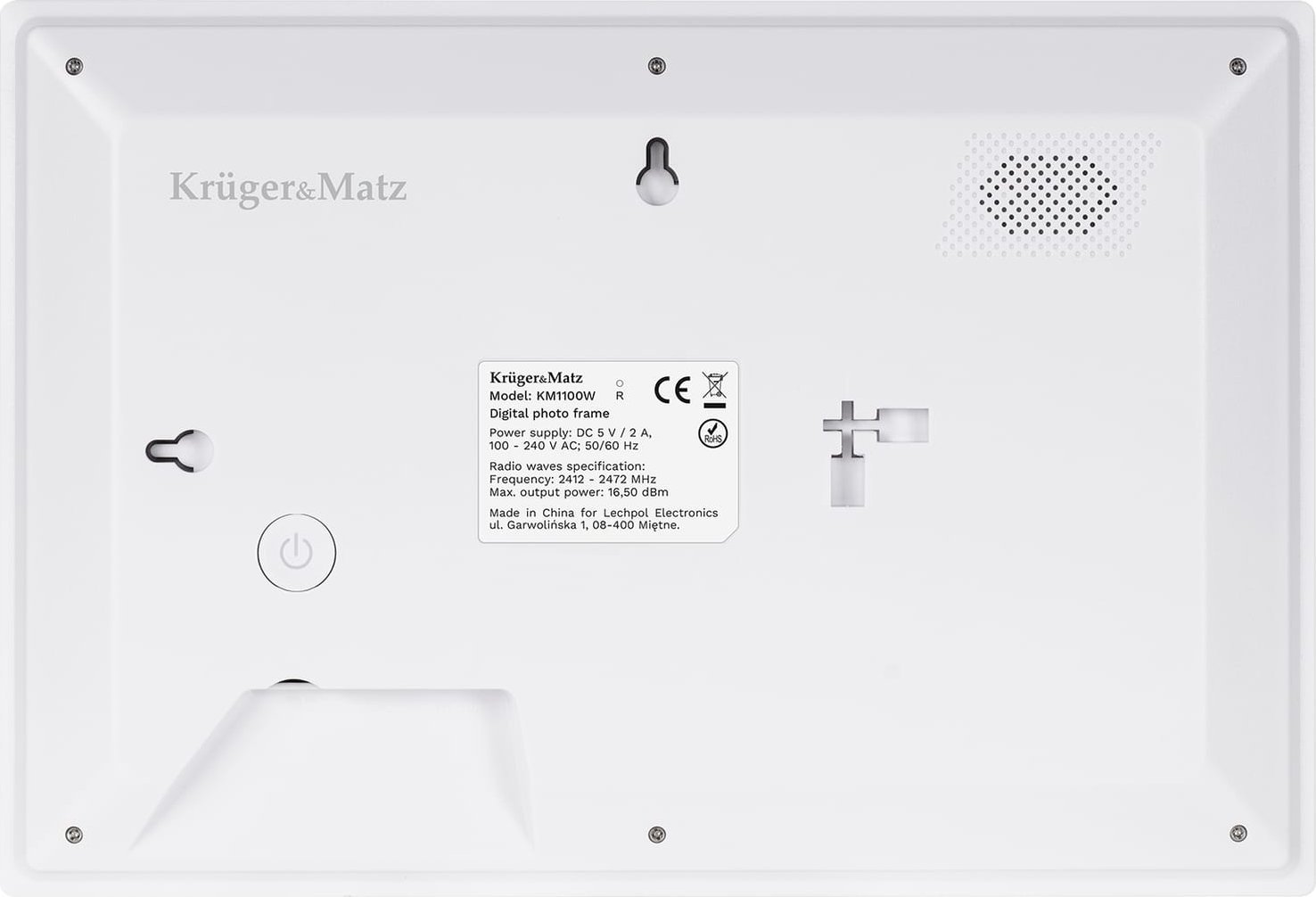 Kornizë dixhitale Kruger&amp;Matz FRAMEO, 10.1", Wi‑Fi, 16GB, e bardhë