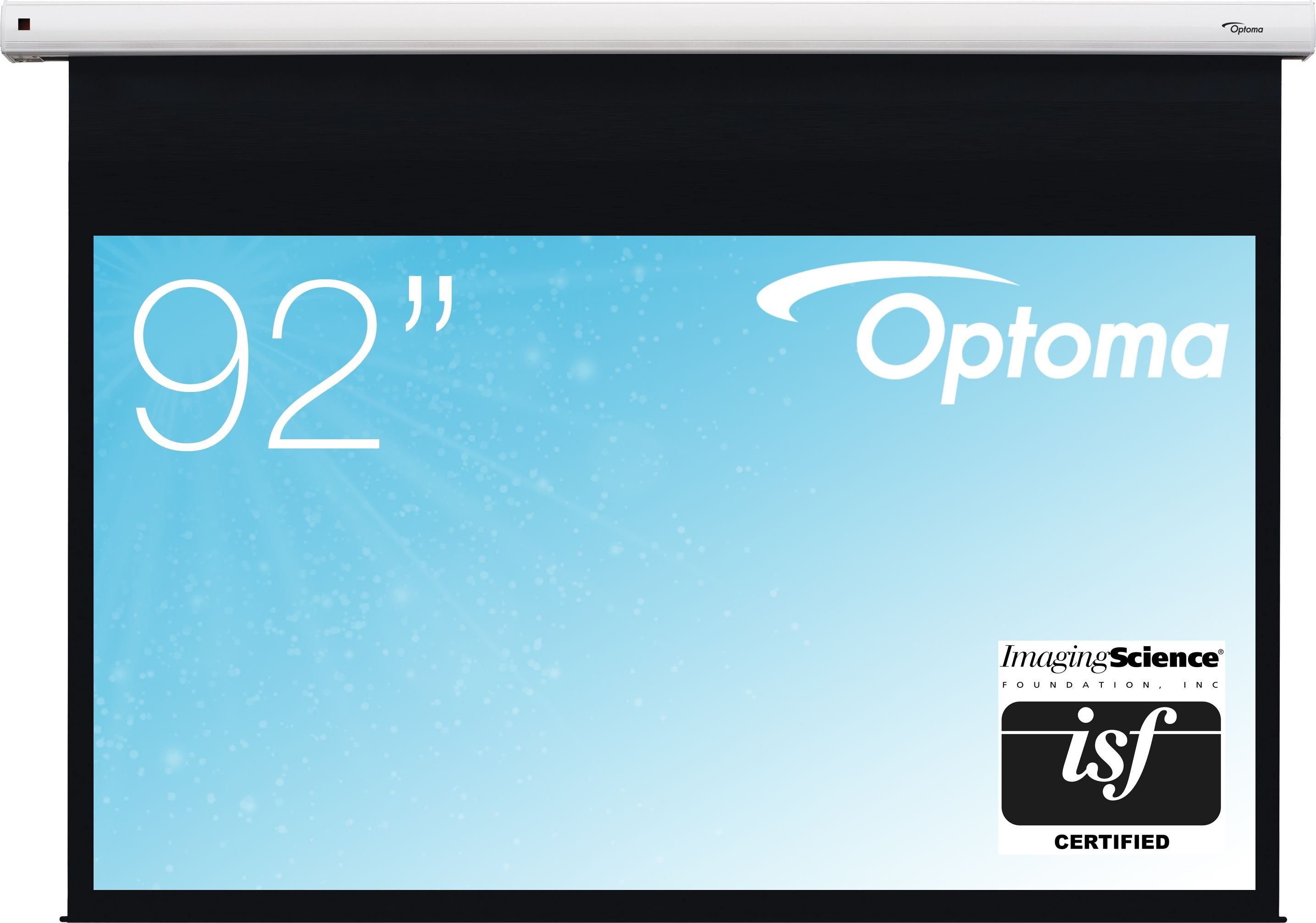 Ekran projektori Optoma DE9092EGA, 92", elektrik, format 16:9, i bardhë