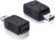 Përshtatës USB Delock (65155), microUSB në miniUSB, i zi