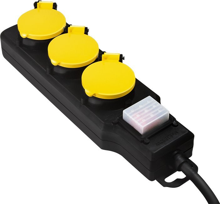 Shirit elektrik LogiLink LPS253, 3 presa, kabllo 1.5 m, i zi